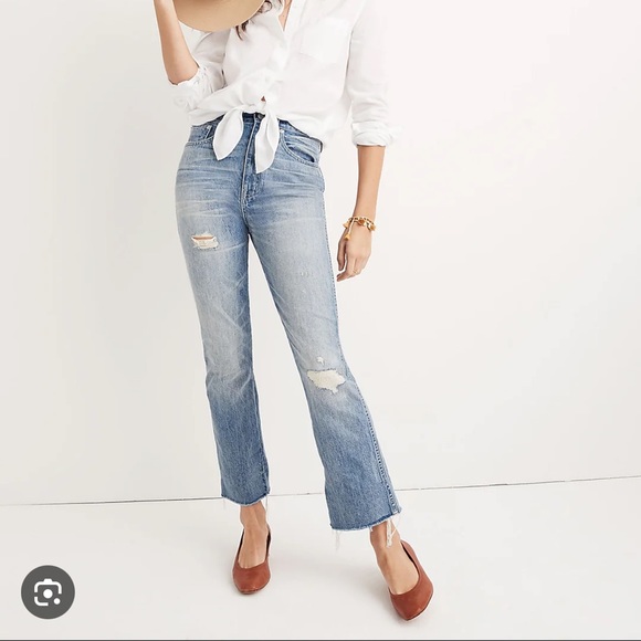 Madewell - Rigid Demi-Boot Crop Jeans - Picture 1 of 7